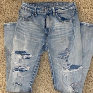 American eagle ripped jeans